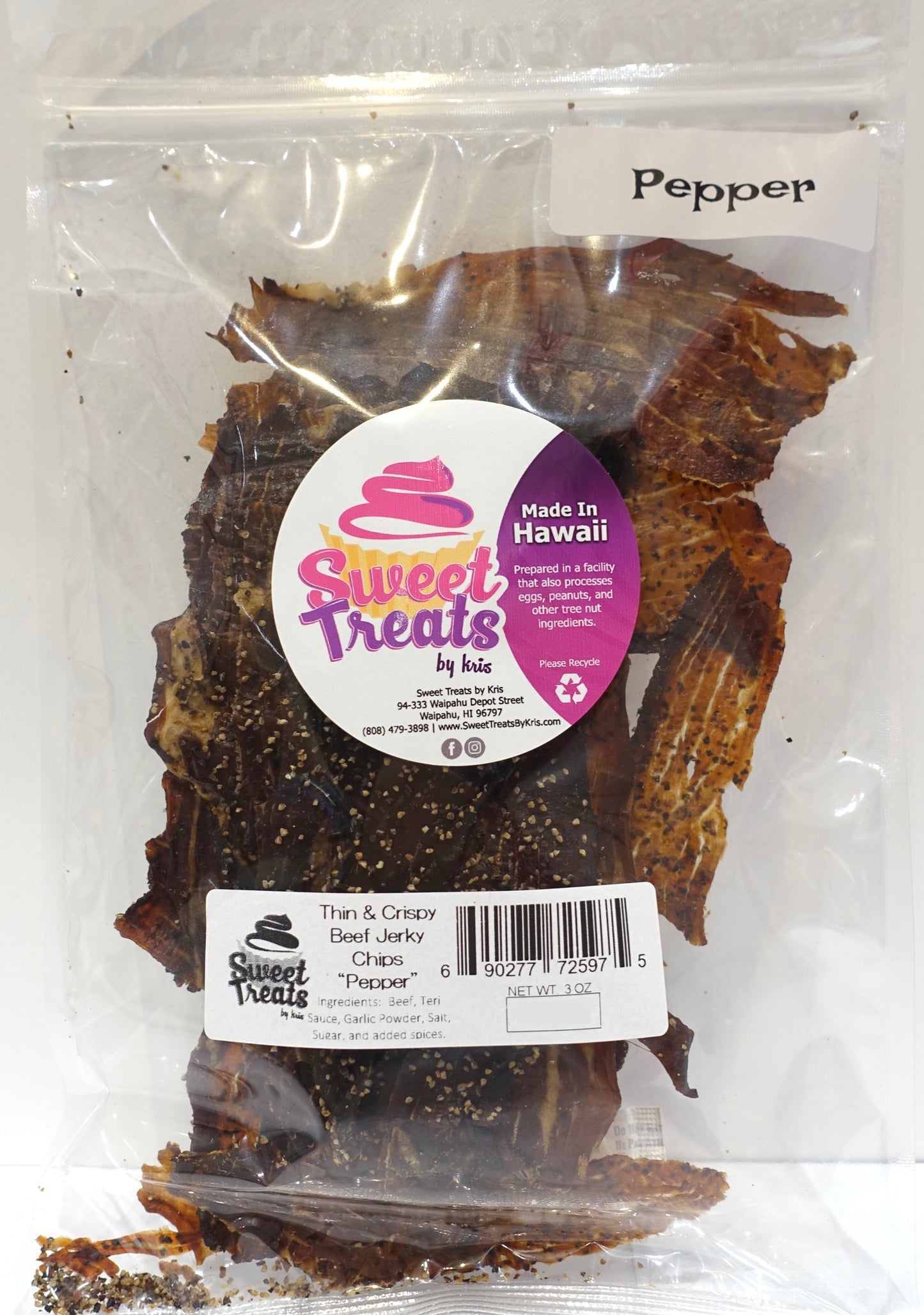 Beef Jerky Chips: Black Pepper