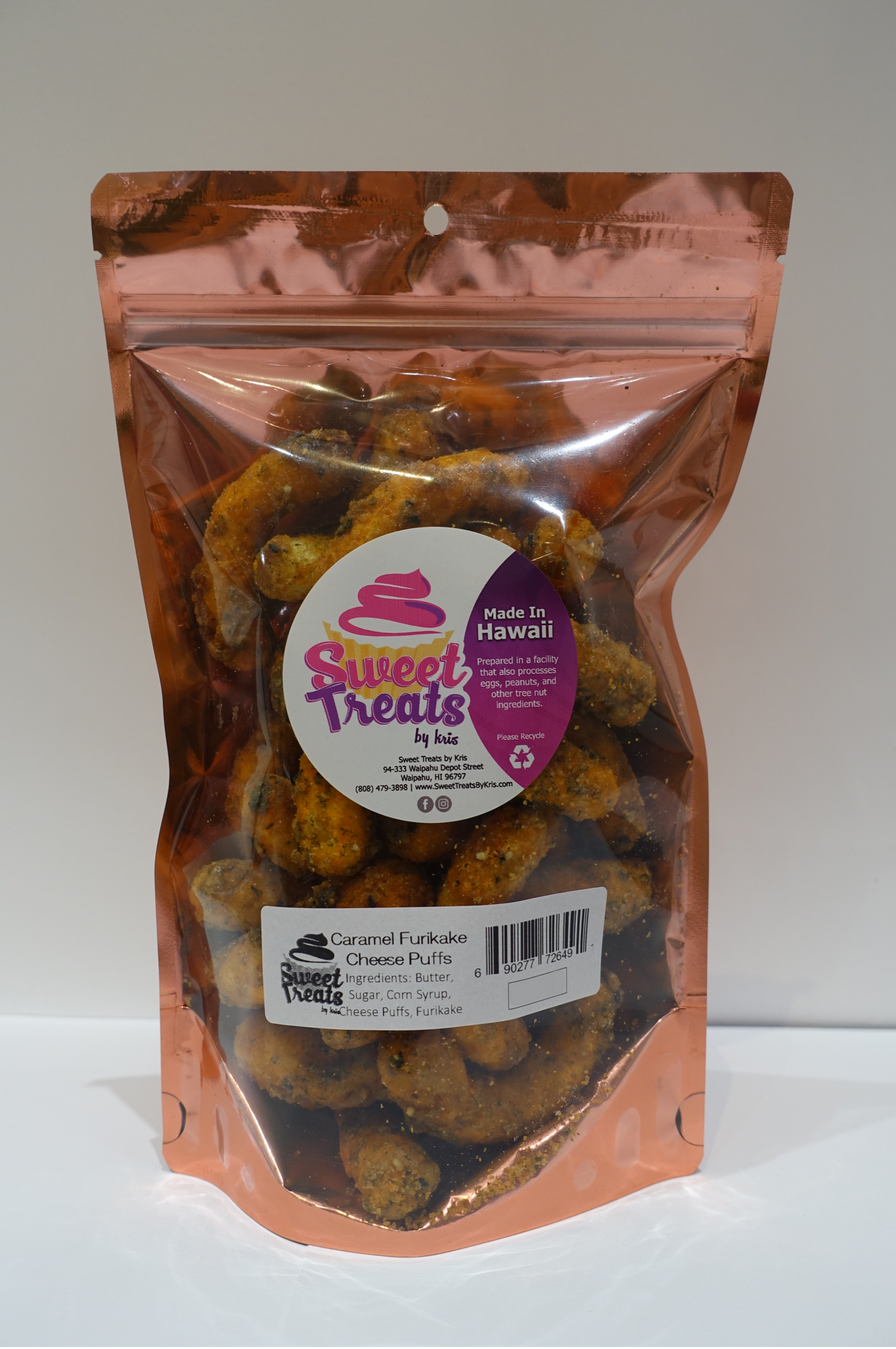 Caramel Cheese Puffs: Furikake