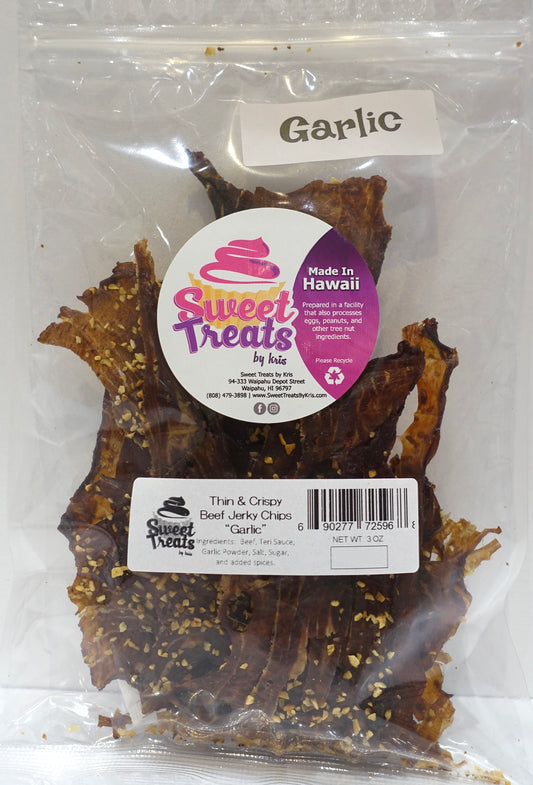 Beef Jerky Chips:  Garlic