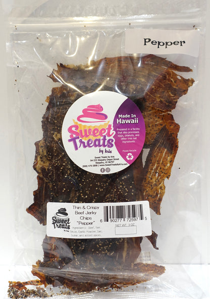 Beef Jerky Chips:  Black Pepper