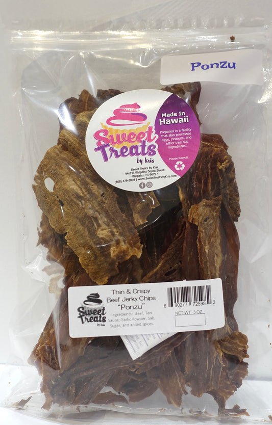 Beef Jerky Chips:  Ponzu