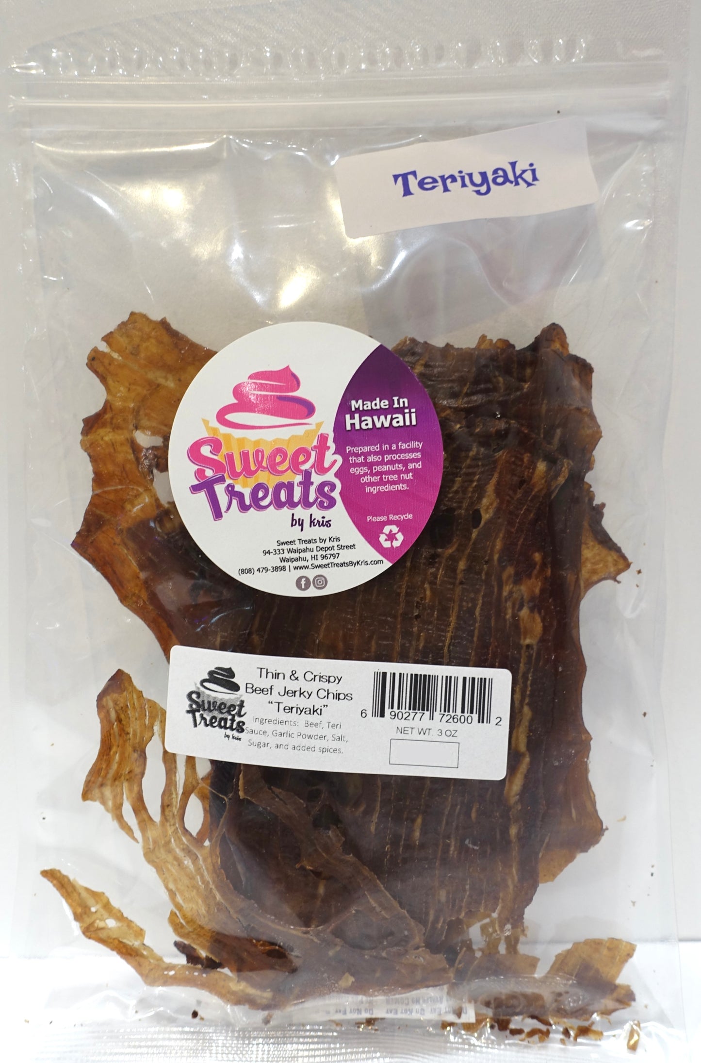 Beef Jerky Chips:  Teriyaki